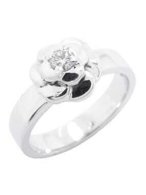Chanel Ring Camellia White Gold Diamond